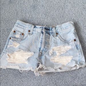 Levi’s 501 Ripped Shorts